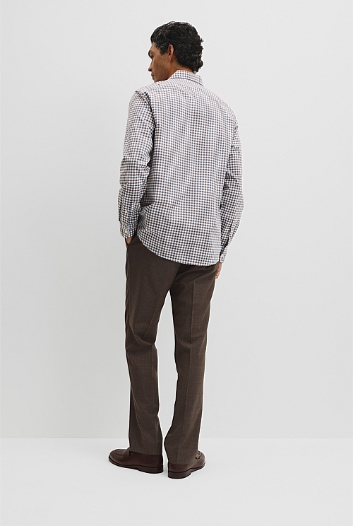 Regular Fit Cotton Gingham Shirt Regular Fit Cotton Gingham Shirt