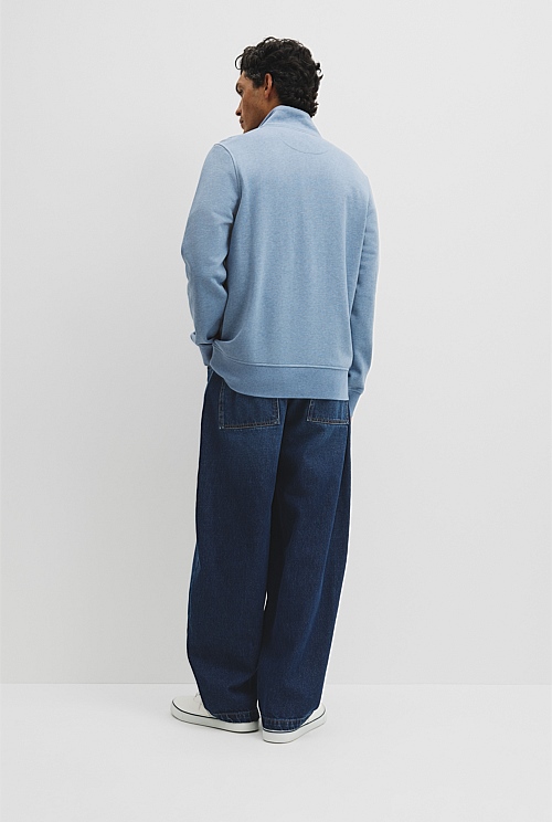 Australian Cotton Half Zip Heritage Sweat Australian Cotton Half Zip Heritage Sweat