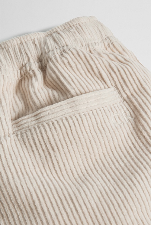Organically Grown Cotton Pull On Cord Straight Organically Grown Cotton Pull On Cord Straight