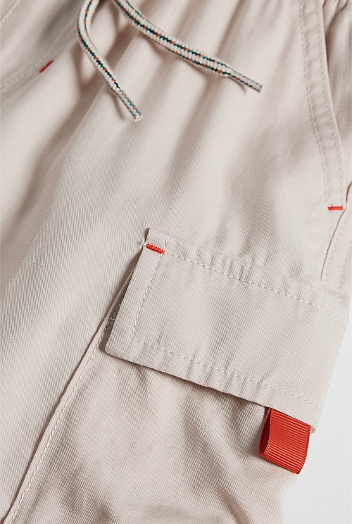 Contrast Cargo Pant Straight Contrast Cargo Pant Straight