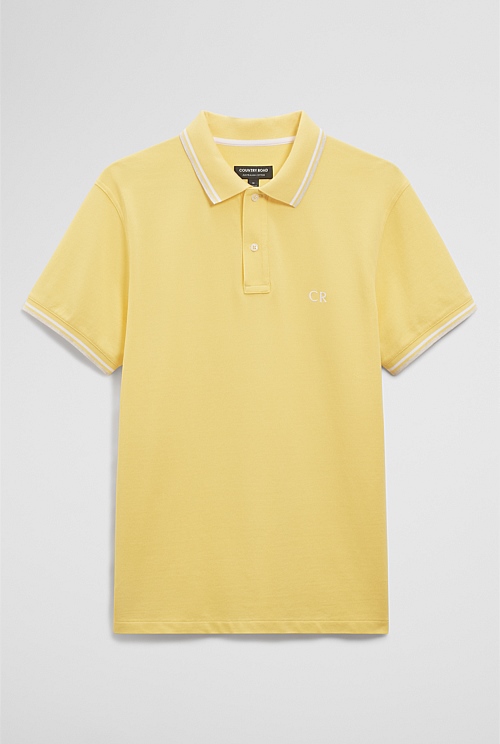 Australian Cotton CR Logo Pique Polo Australian Cotton CR Logo Pique Polo