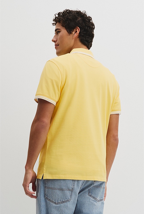 Australian Cotton CR Logo Pique Polo Australian Cotton CR Logo Pique Polo