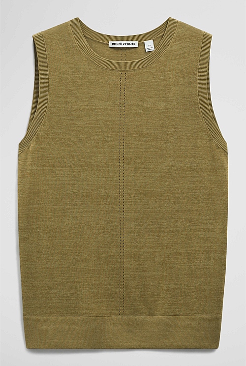 Pointelle Detail Neck Tank Pointelle Detail Neck Tank