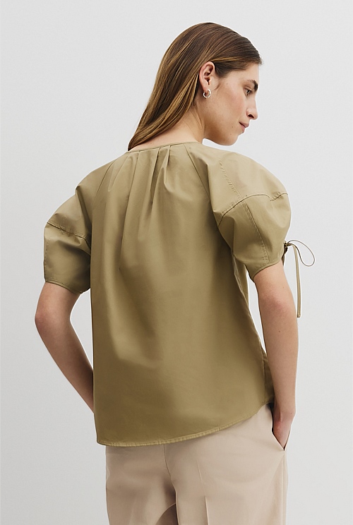 Gathered Sleeve Blouse Gathered Sleeve Blouse