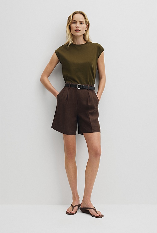 Australian Cotton Relaxed Crew Tank Australian Cotton Relaxed Crew Tank