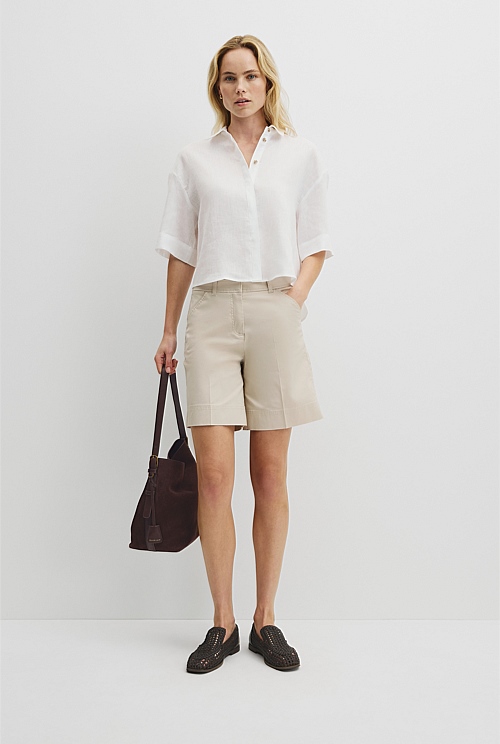 Short Sleeve Linen Shirt Short Sleeve Linen Shirt