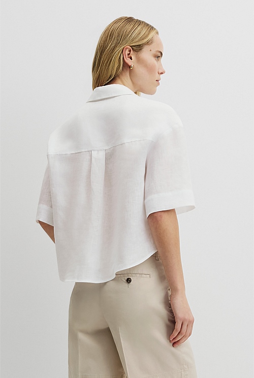 Short Sleeve Linen Shirt Short Sleeve Linen Shirt