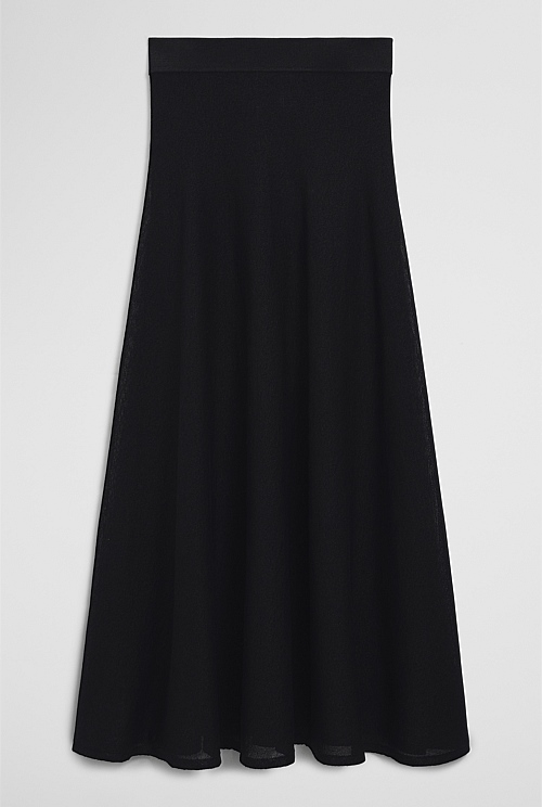 Flared Knit Skirt Flared Knit Skirt