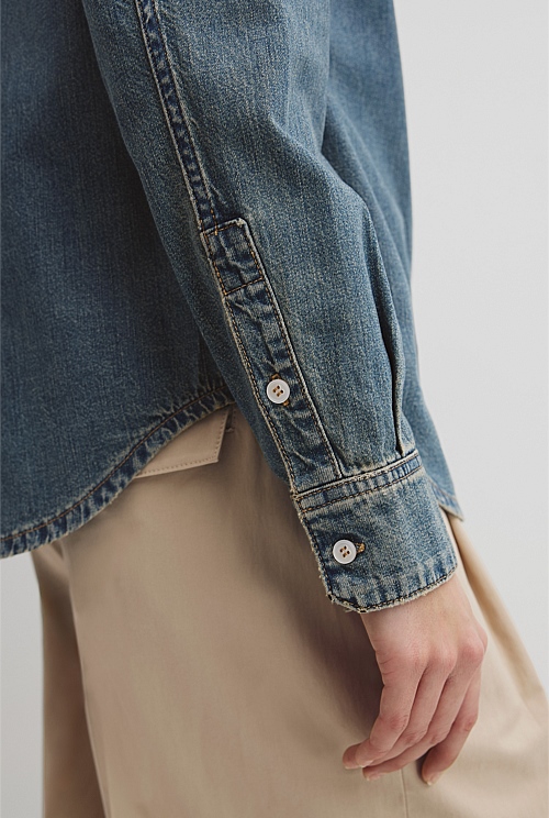 Slim Denim Shirt Slim Denim Shirt