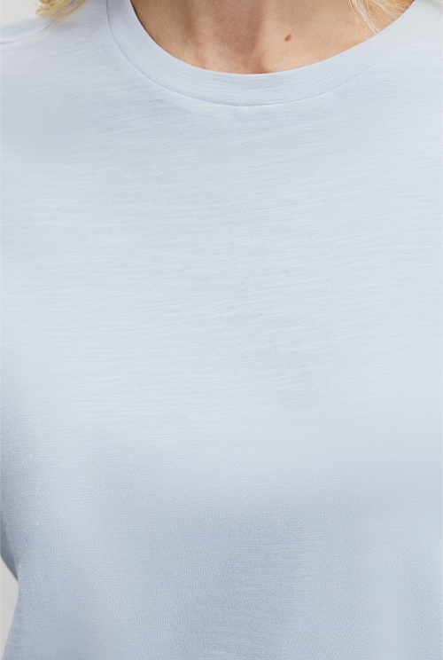 Textured Short Sleeve Slub T-Shirt Textured Short Sleeve Slub T-Shirt