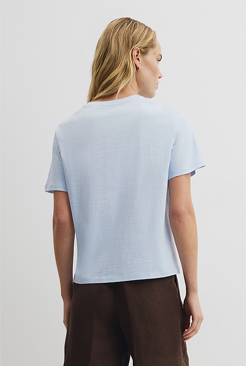 Textured Short Sleeve Slub T-Shirt Textured Short Sleeve Slub T-Shirt