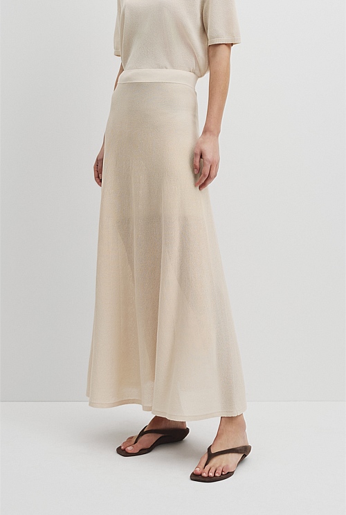 Flared Knit Skirt Flared Knit Skirt