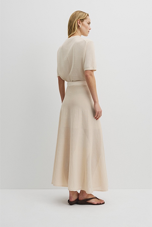 Flared Knit Skirt Flared Knit Skirt
