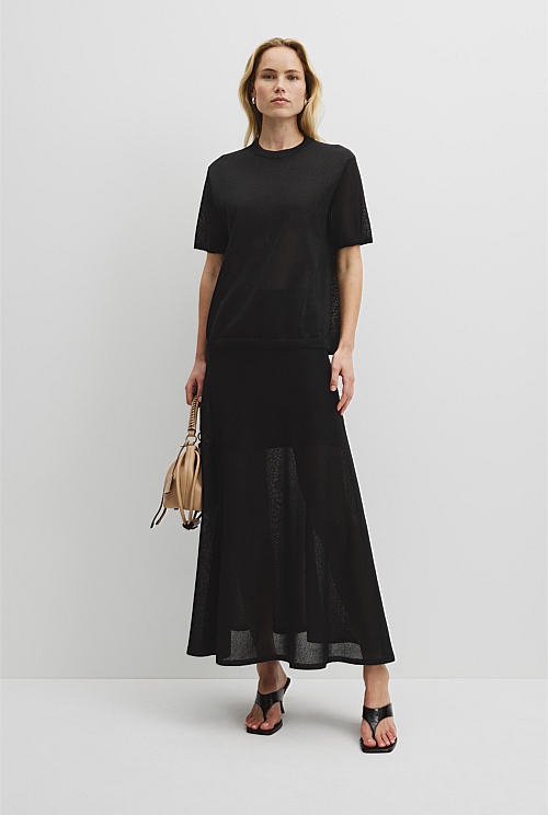 Fine Mesh Knit T-Shirt Fine Mesh Knit T-Shirt