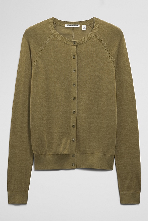 Pointelle Detail Cardigan Pointelle Detail Cardigan
