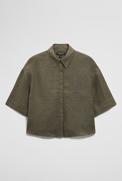 Short Sleeve Linen Shirt Short Sleeve Linen Shirt