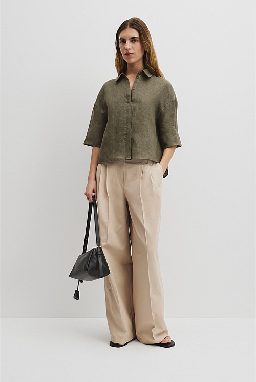 Short Sleeve Linen Shirt Short Sleeve Linen Shirt