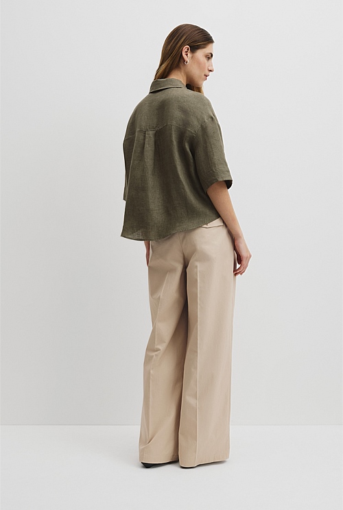 Short Sleeve Linen Shirt Short Sleeve Linen Shirt