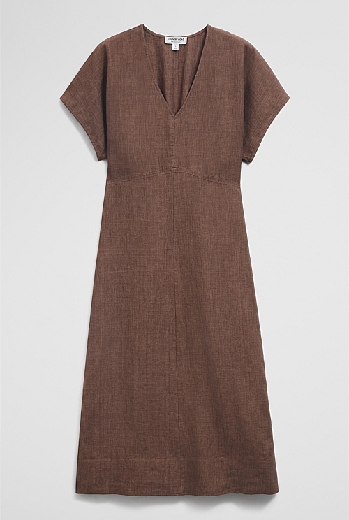 Linen Midi Dress Linen Midi Dress