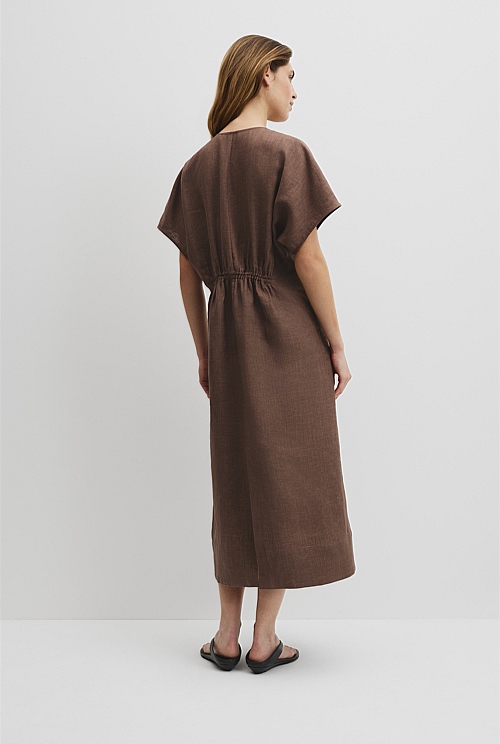 Linen Midi Dress Linen Midi Dress