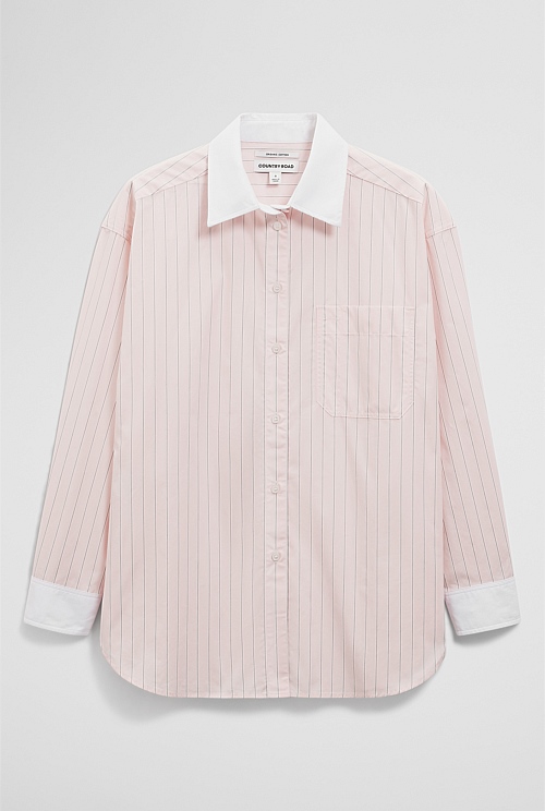Stripe Poplin Shirt Stripe Poplin Shirt
