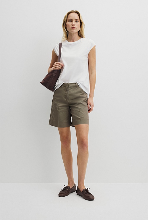 Australian Cotton Relaxed Crew Tank Australian Cotton Relaxed Crew Tank