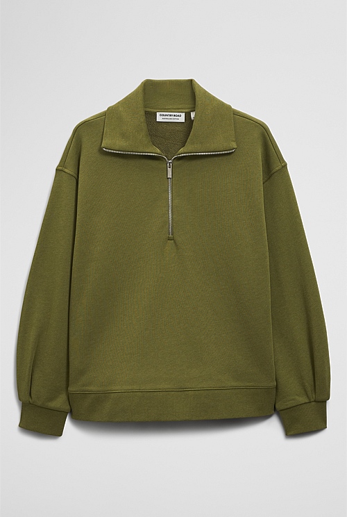 Australian Cotton Funnel Neck Sweat Australian Cotton Funnel Neck Sweat