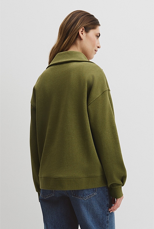 Australian Cotton Funnel Neck Sweat Australian Cotton Funnel Neck Sweat