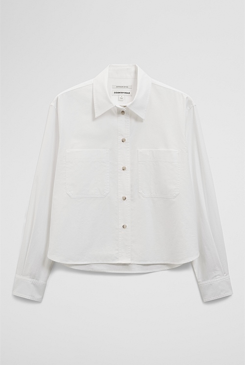 Crop Pocket Shirt Crop Pocket Shirt
