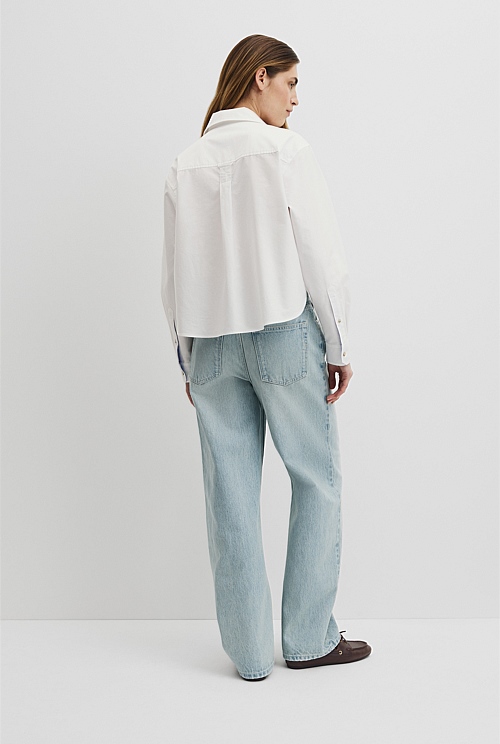 Crop Pocket Shirt Crop Pocket Shirt