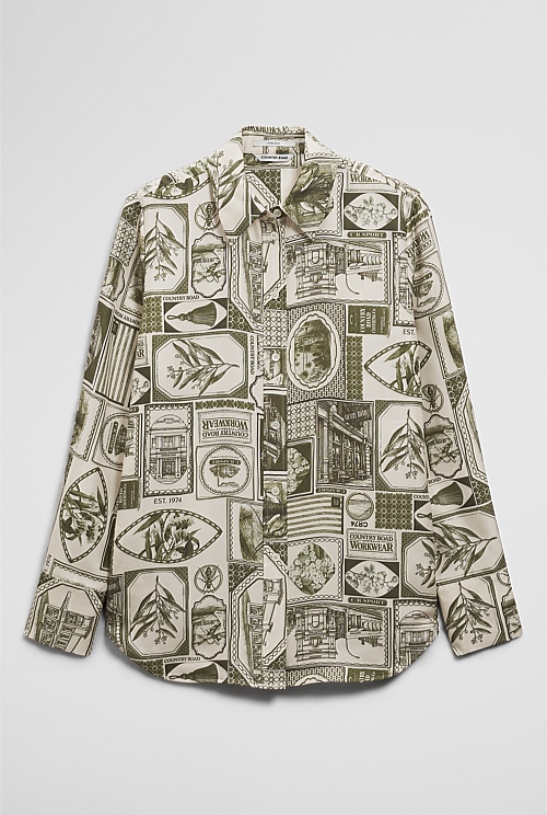 Print Washable Silk Blouse Print Washable Silk Blouse