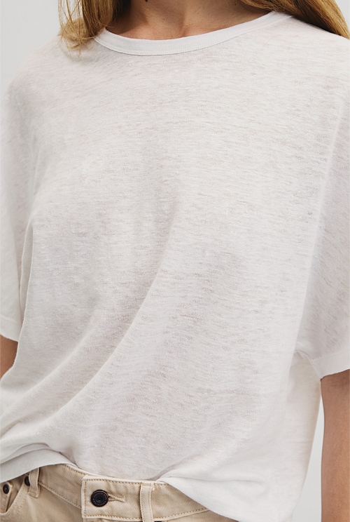 Linen Dolman T-Shirt Linen Dolman T-Shirt