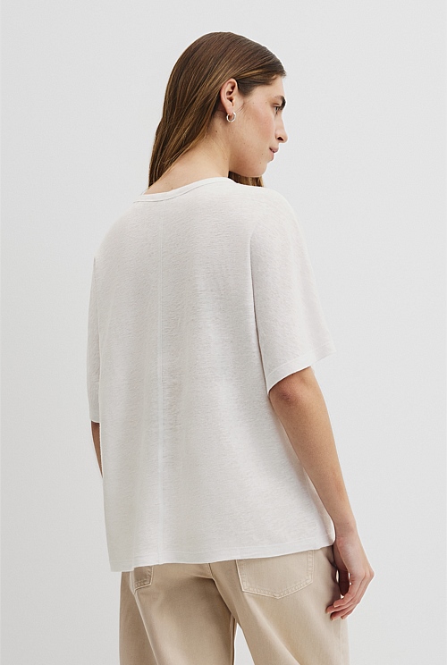 Linen Dolman T-Shirt Linen Dolman T-Shirt