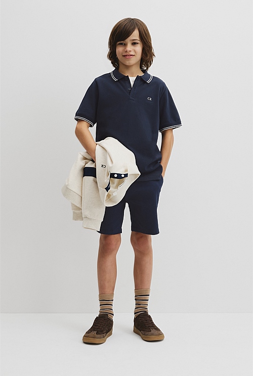 Short Sleeve Logo Polo Short Sleeve Logo Polo