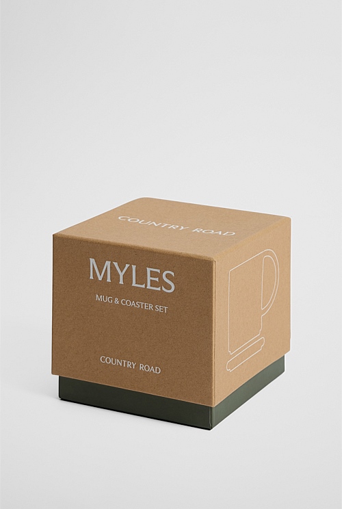 Myles Mug and Coaster Set Myles Mug and Coaster Set