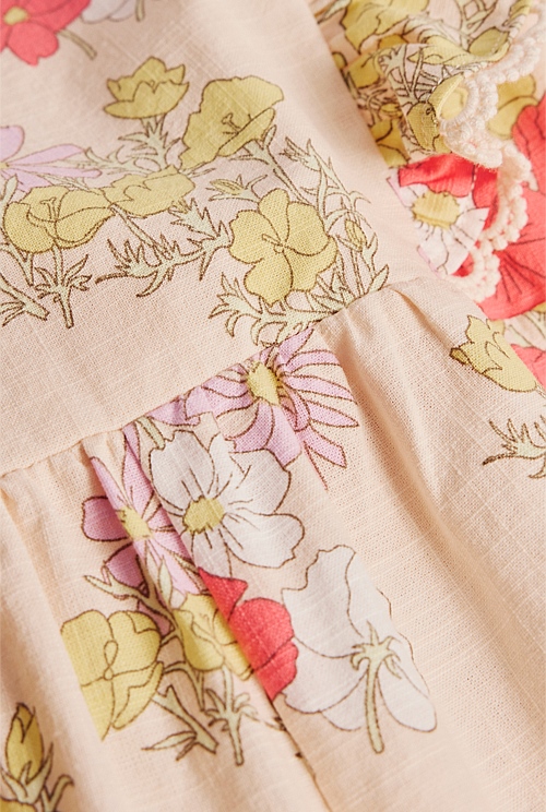 Short Sleeve Printed Jumpsuit