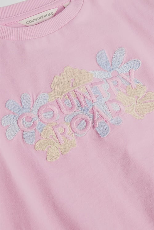 Short Sleeve Print Applique T-Shirt Short Sleeve Print Applique T-Shirt