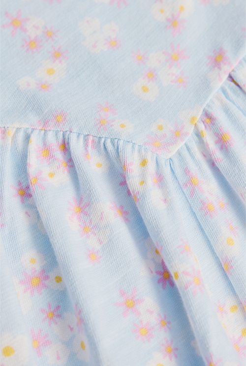 Organically Grown Cotton Sleeveless Texture Romper Organically Grown Cotton Sleeveless Texture Romper