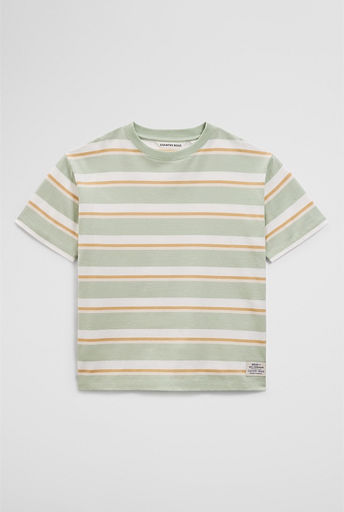 Oversized Stripe Short Sleeve T-Shirt Oversized Stripe Short Sleeve T-Shirt