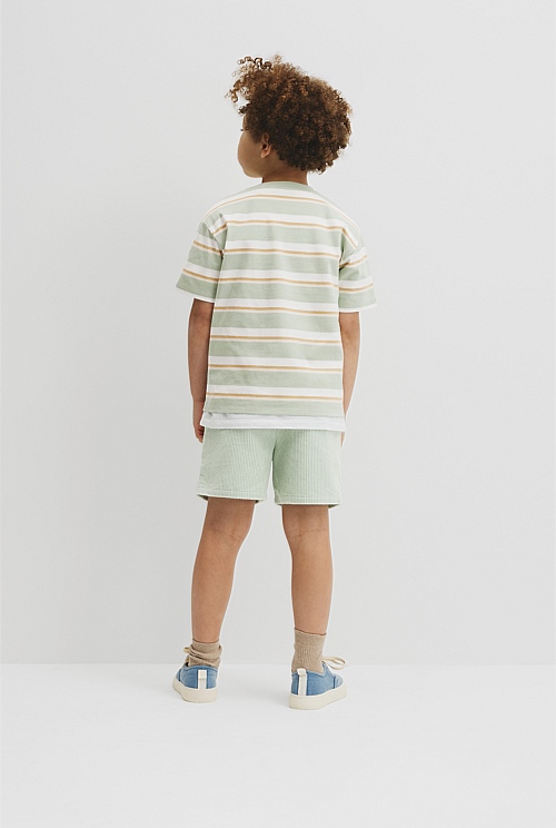 Oversized Stripe Short Sleeve T-Shirt Oversized Stripe Short Sleeve T-Shirt