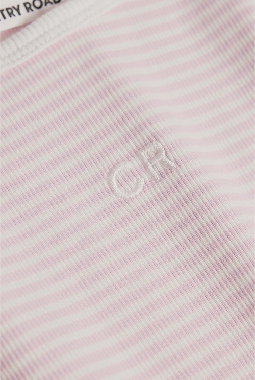 Australian Cotton Short Sleeve Stripe Rib T-Shirt Australian Cotton Short Sleeve Stripe Rib T-Shirt