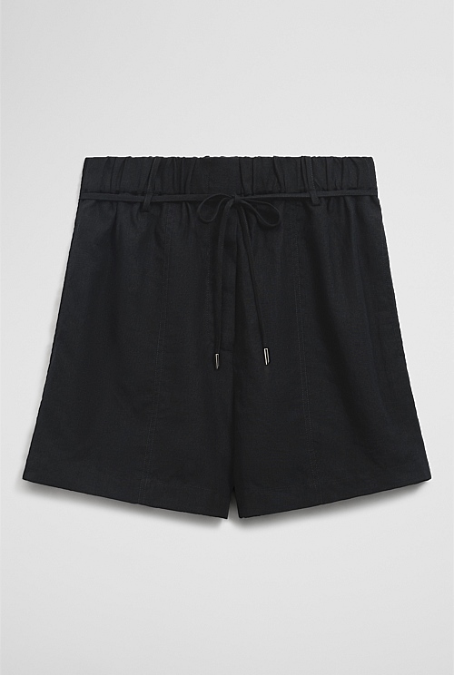Pull On Linen Short Pull On Linen Short