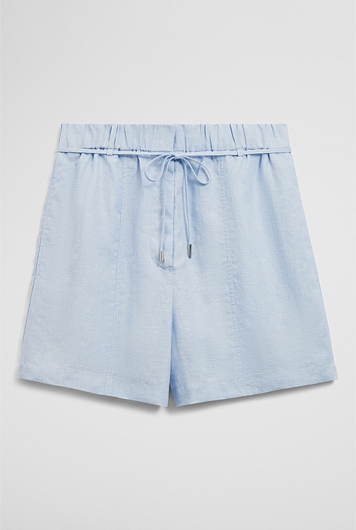 Pull On Linen Short Pull On Linen Short