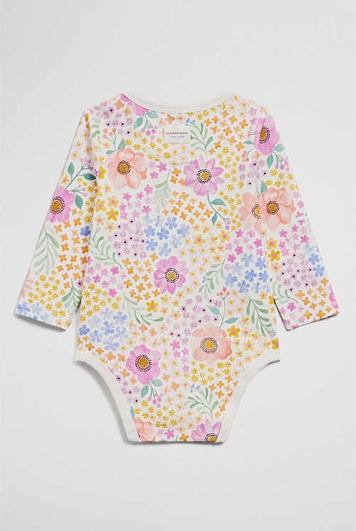 Jersey Print Long Sleeve Bodysuit Jersey Print Long Sleeve Bodysuit