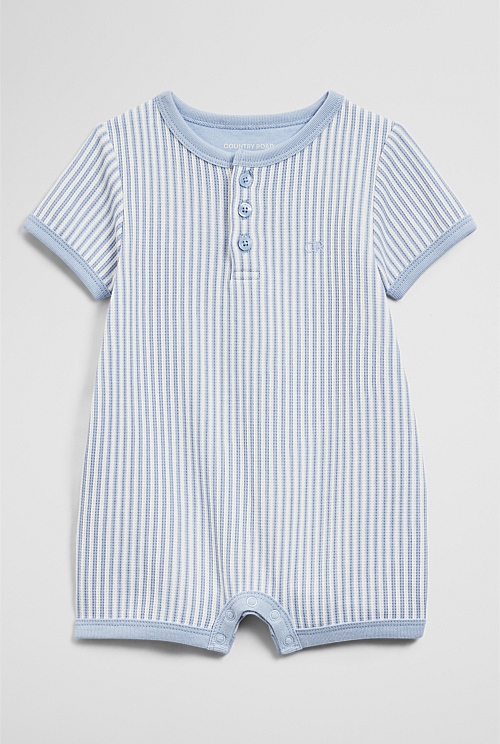 Short Sleeve Waffle Romper Short Sleeve Waffle Romper