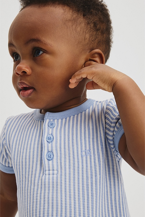 Short Sleeve Waffle Romper Short Sleeve Waffle Romper