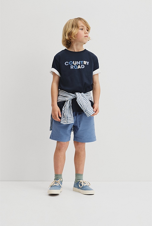 Australian Cotton Short Sleeve Boucle T-Shirt Australian Cotton Short Sleeve Boucle T-Shirt