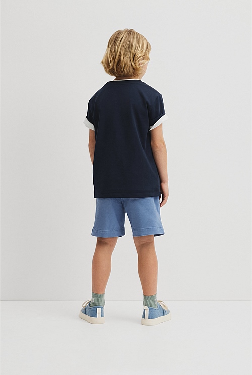 Australian Cotton Short Sleeve Boucle T-Shirt Australian Cotton Short Sleeve Boucle T-Shirt