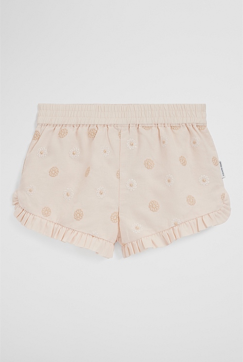 Pull On Embroidered Short Pull On Embroidered Short