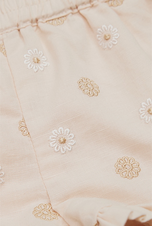 Pull On Embroidered Short Pull On Embroidered Short